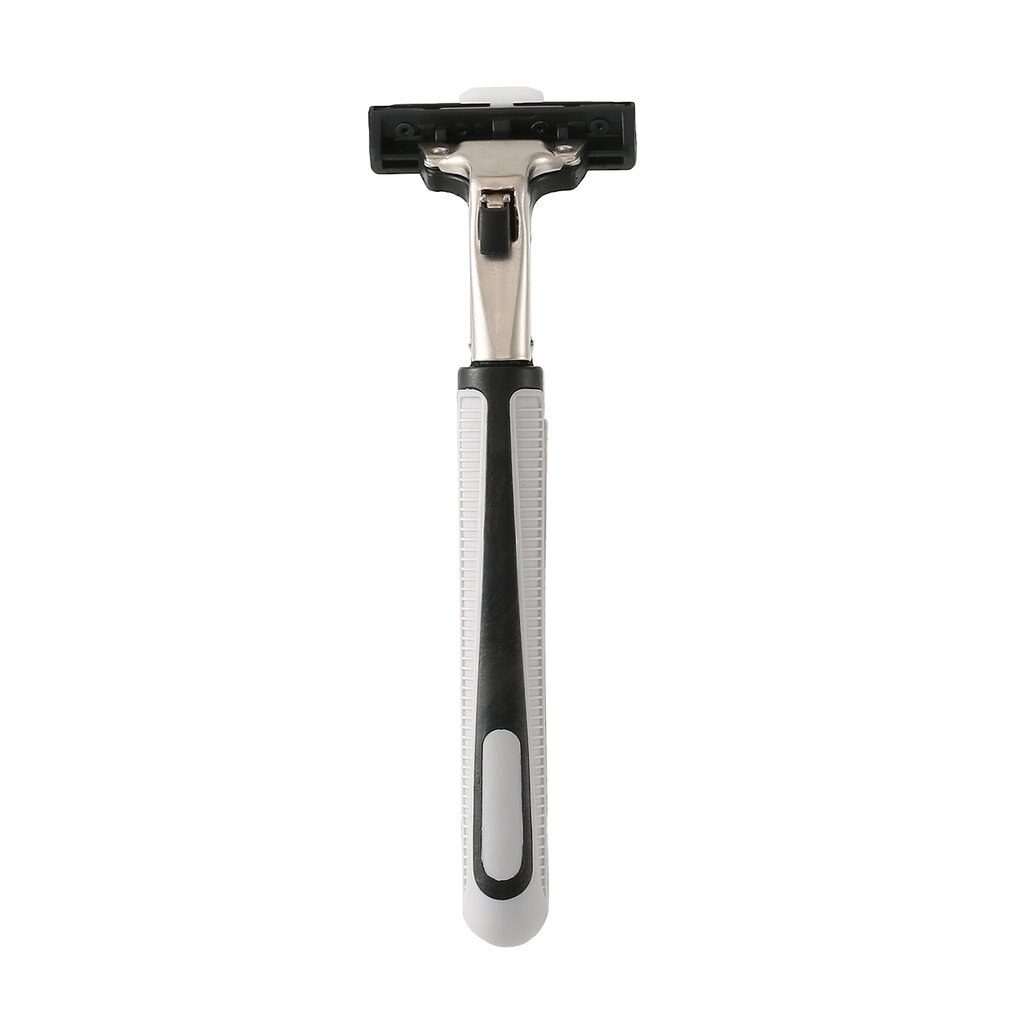 (1 Handvat + 30 Stuks Dubbele Lagen Bladen) mannen Mannelijk Lichaam Gezicht Scheren Scheermes Handleiding Scheermesjes Voor Standaard Baard Scheerapparaat Trimmer