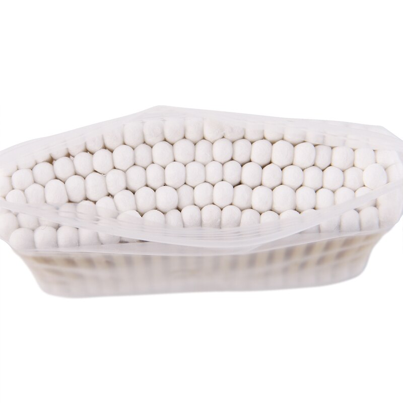 100 pièces/sac double tête jetable maquillage doux coton-tige bâton en bois oreille et nez outil de nettoyage coton-tige