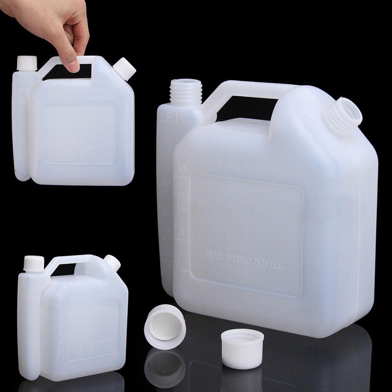 1.5 L 2-Stroke Oil Petrol Fuel Mixing Bottle For Trimmer Chainsaw 25:1