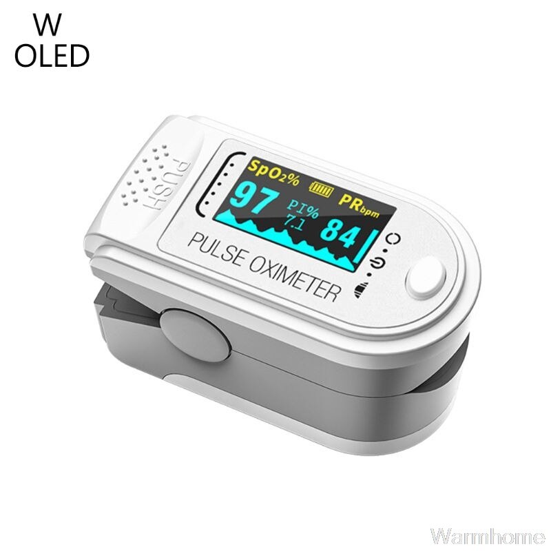 Oxymètre de doigt oxymètres de pouls du bout des doigts moniteur de fréquence cardiaque de pression artérielle OLED Jy11 20 directe: white OLED