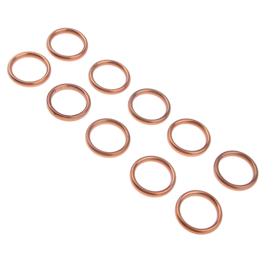 10pcs Motorcycle Exhaust Muffler 30mm Gasket Ring For CG125