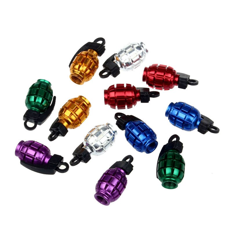 Acessórios da bicicleta para um ciclismo bicicleta mtb bmx moto colorido liga tampas de válvula poeira tampas ciclismo pneu do carro