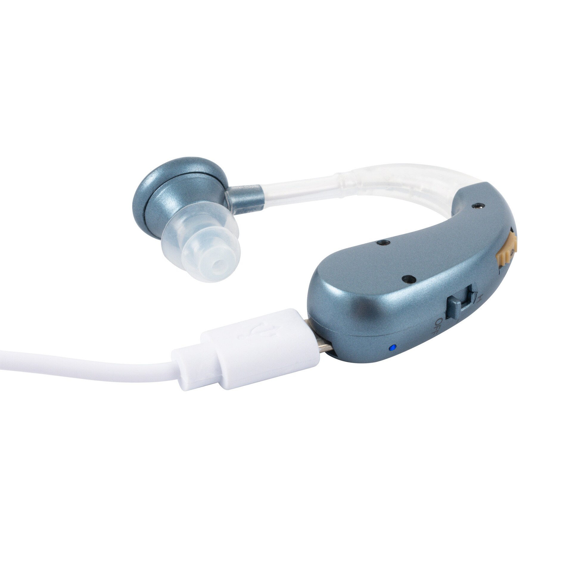 Hearing Aids For Seniors Rechargeable With Noise Cancelling Digital Hearing Amplifier For Hearing Impaired Sound Ear Amplifier: blue