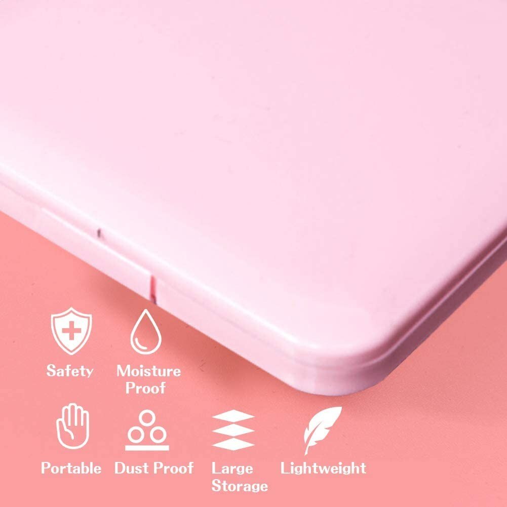 Mask Cover Bag Portable Facemask Holder Plastic Face Covering Storage Box Reusable Folders With Lids Storage Guardar Mascarillas