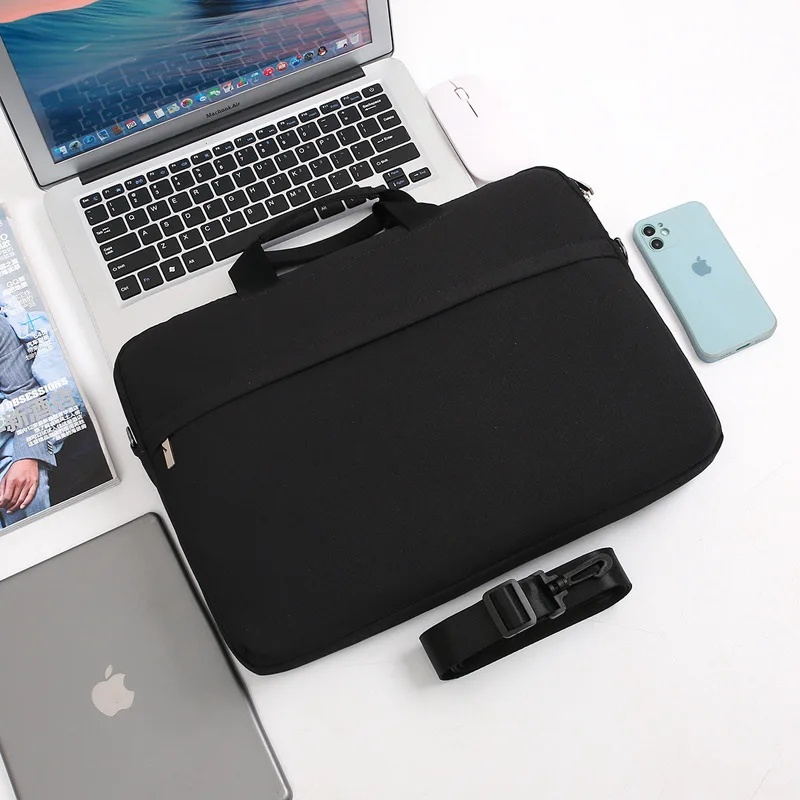 Damska torba na laptopa do ręki, etui na komputer 15,6 cala, mała, nowa, wewnętrzna torba na tablet 14 cali, torba ochronna na tablet 13,3 cala, iPad.: Różowy