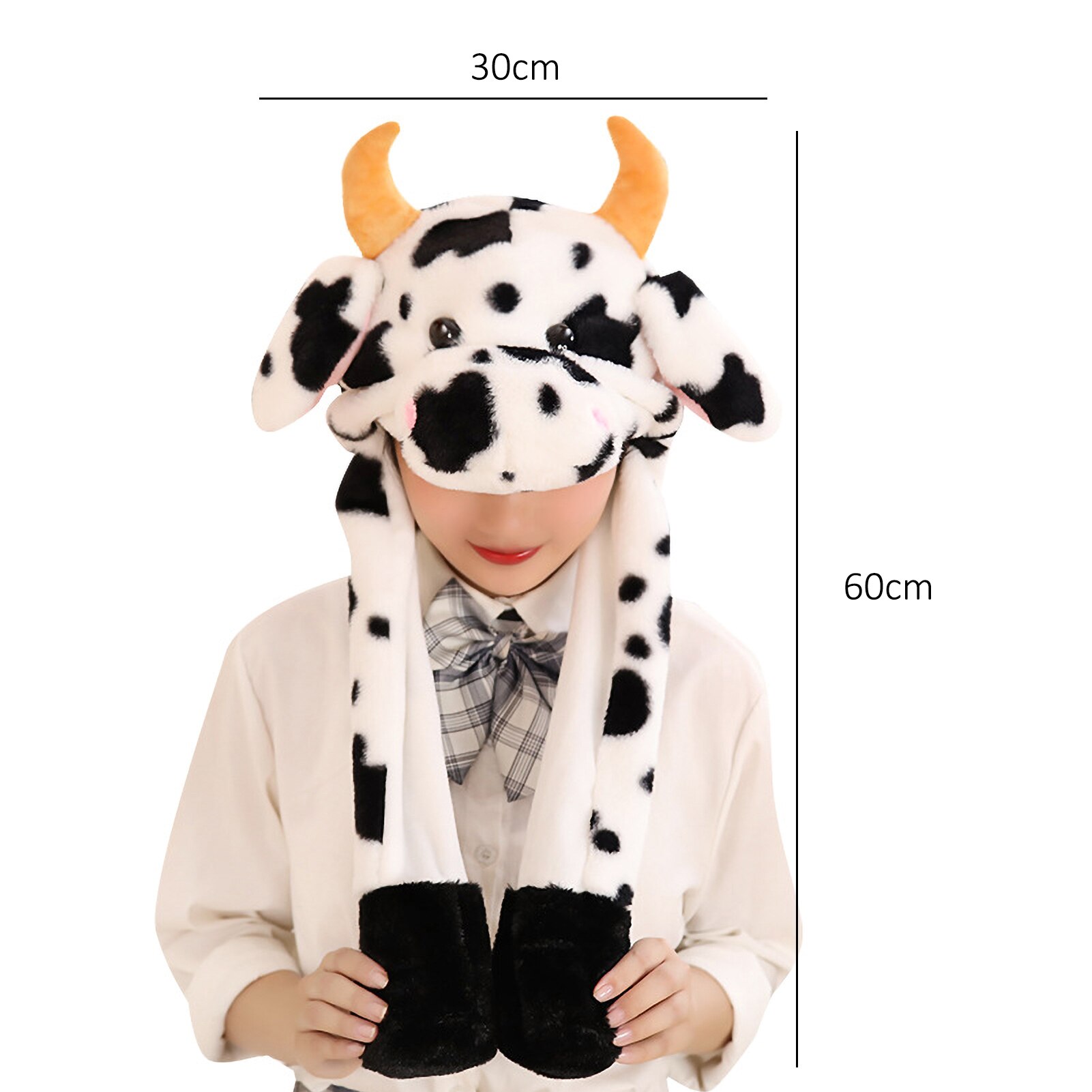 Air-Bag Cap Zachte Pluche Speelgoed Pp Katoen Koe Oor Moving Springen Hoeden Voor Party Koe Oor Moving Springen hoeden Voor Party