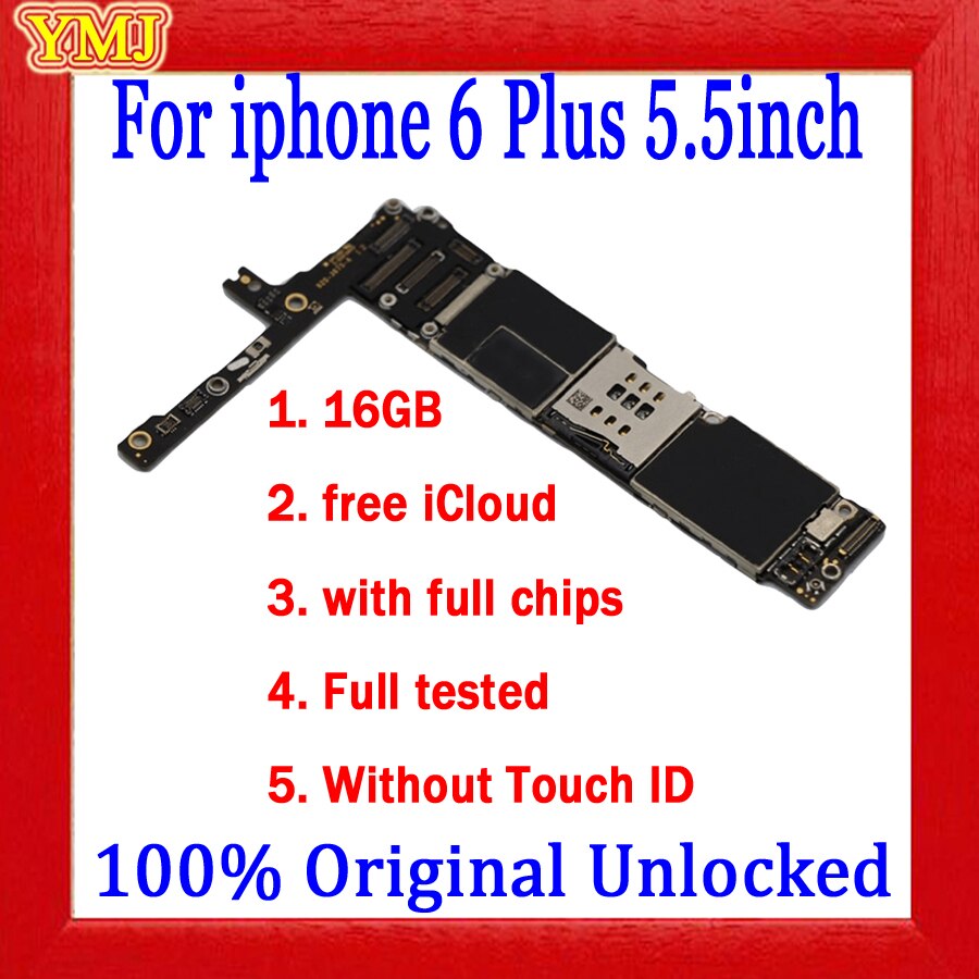 Factory unlocked for iphone SE Motherboard with Touch ID/Without Touch ID 100% Original for iphone SE Mainboard with Full Chips: 16GB  No Touch ID