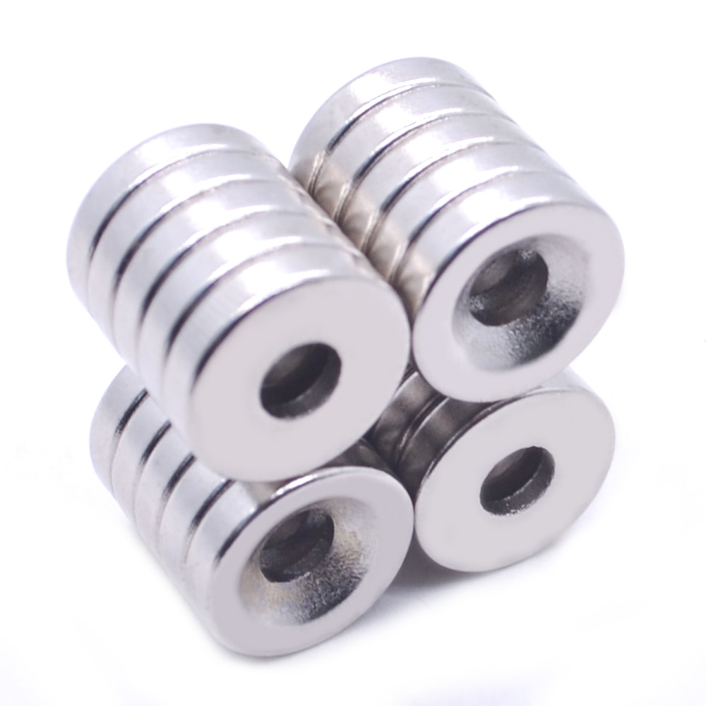 10/20/50Pcs Neodymium Magneet 12 Mm X 3 Mm Gat 4 Mm N35 Ndfeb Ronde Super krachtige Sterke Permanente Magnetische Imanes Disc 12x3Hole 4