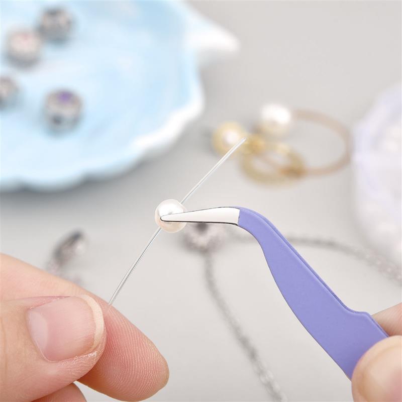 Roestvrijstalen Pincet Sieraden Maken Gereedschap Diy Epoxyhars Mal Gereedschap Kleur Pincet Kits Handgemaakte Sieraden Accessoires