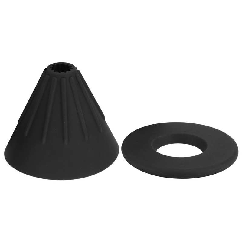 Arco Iris Color rosa pastel V60 café Filtro de goteo taza Barista de sílice Reversible plegable al aire libre 1-2 personas gotero café de filtro de copa: Negro