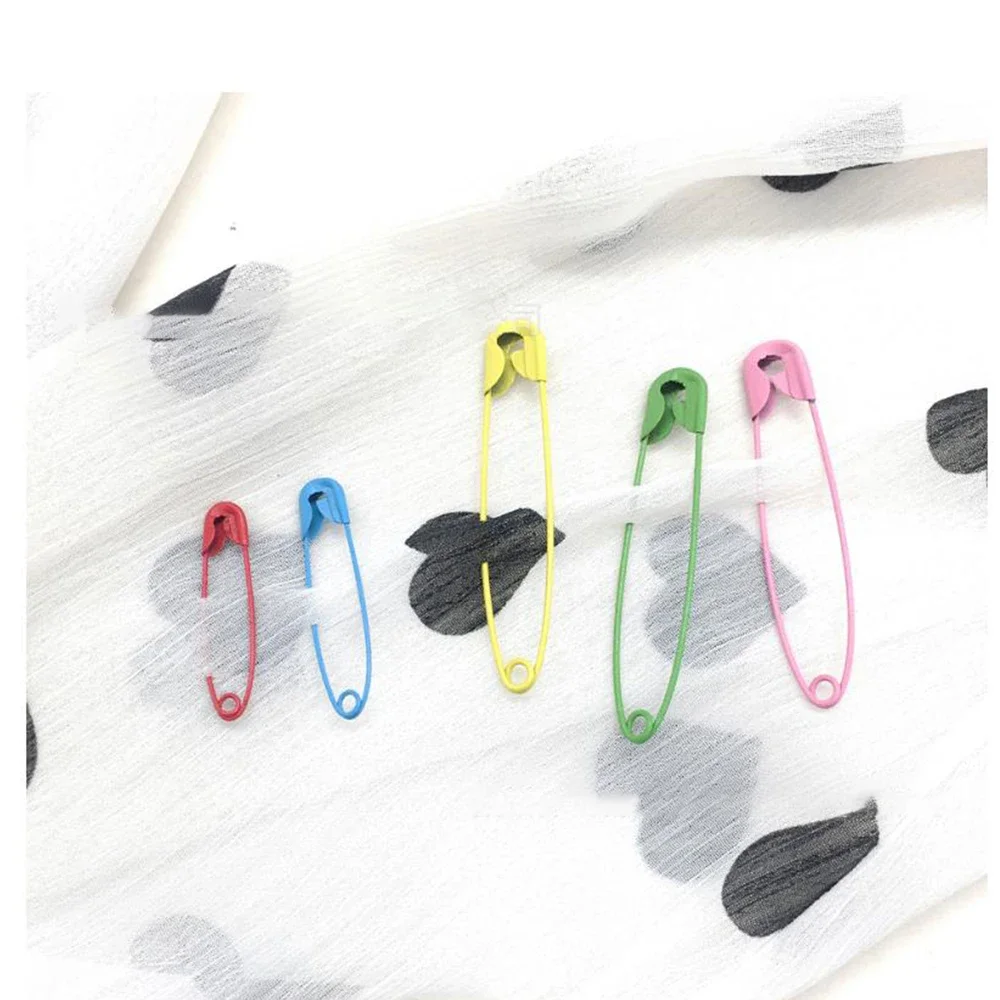 350 stk. metall fargerike sikkerhetsnåler gjør-det-selv syverktøy tilbehør brosje klesspenne nål klesverktøy stor liten eske sett