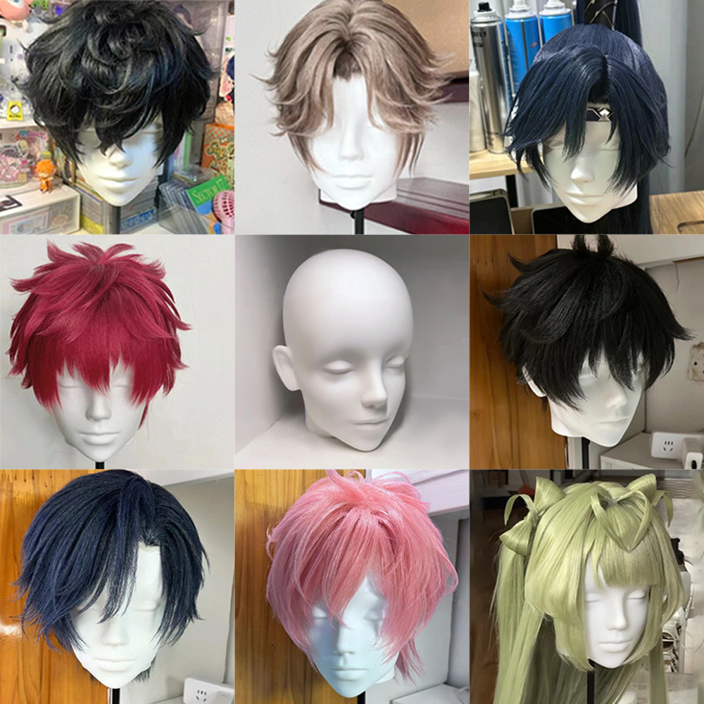 Wig Head Model Mannequin Dummy Wig Glasses Hat Display Stand Hair Mannequin head Stand Holder Head Model Wig Display with Stand