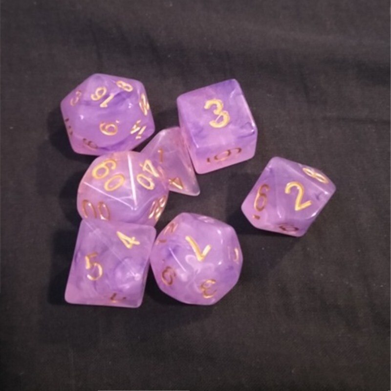 7pcs /Set Multifaceted Dice d&d d4 d6 d8 d10 d% d12 d20 Polyhedral TRPG Games Dice Set for Board Game