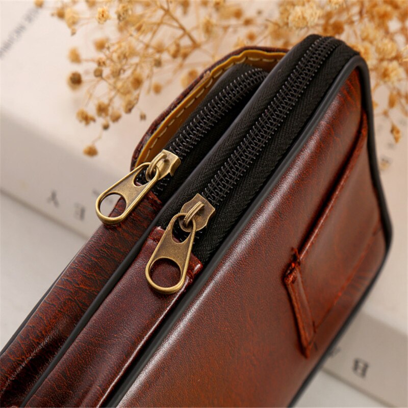 Pu Leer Mannen Taille Packs Casual Stijl Mobiele Telefoon Bag Taille Packs Riem Taille Pouch Voor mannen 2 Keuzes