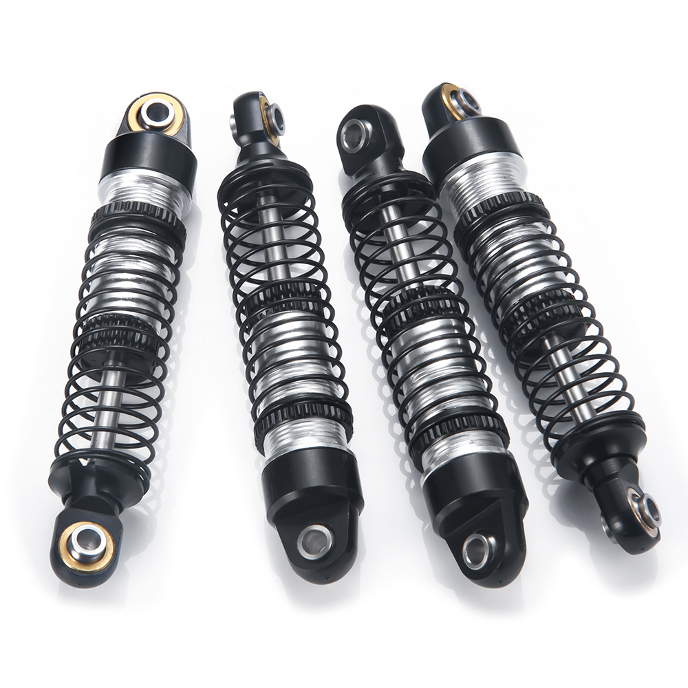 YEAHRUN 4 Uds amortiguador de aleación de aluminio para TRX4M Bronco Defender 1/18 coche trepador de control remoto modelo piezas de mejora