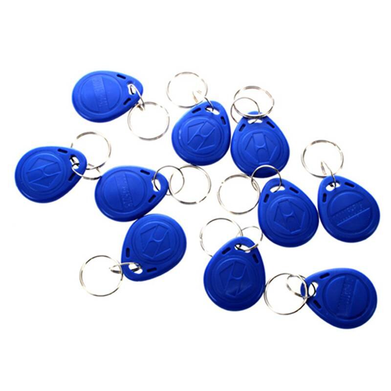 10pcs 125khz RFID Proximity ID Token Key Tag Keychain Waterproof