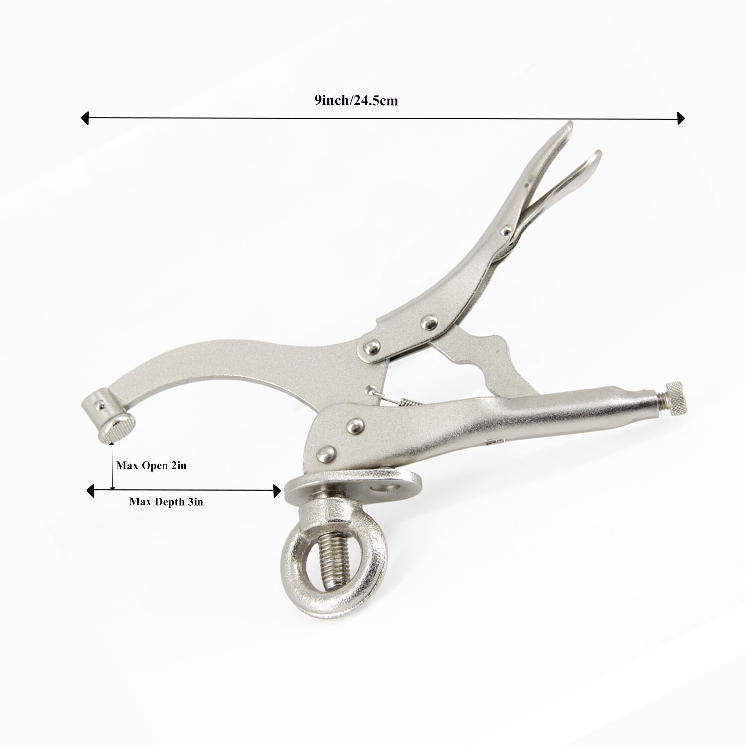 9 inch Drill Press Vice Clamp Woodworking Holding With Lock and Release Lever Locking Pliers