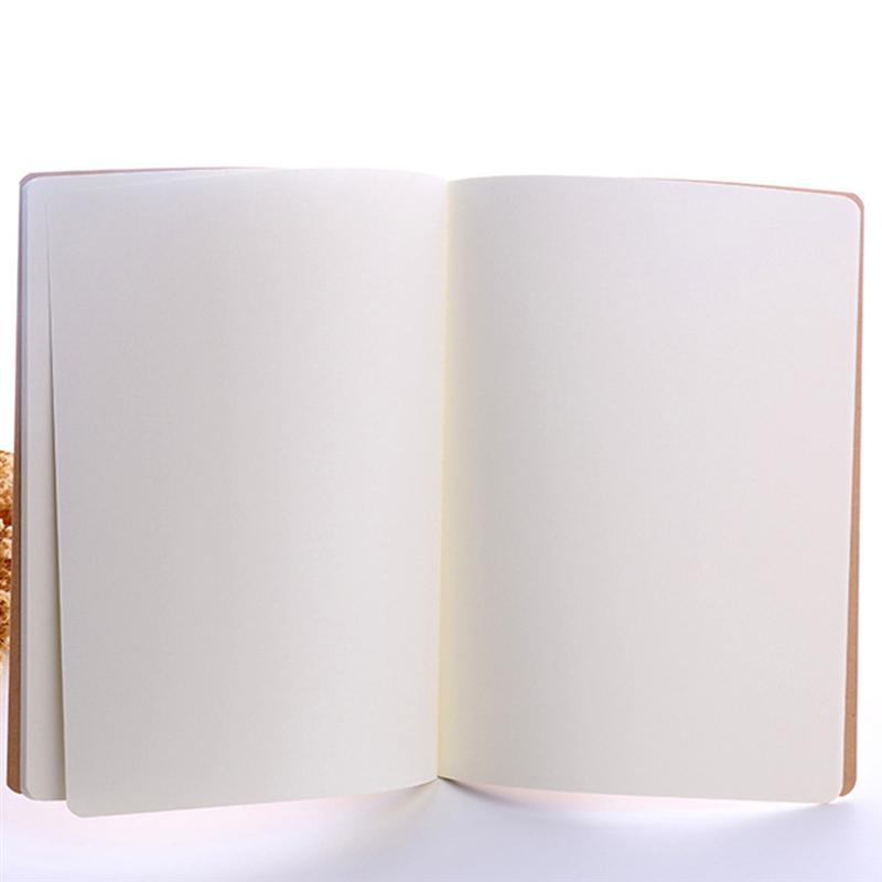 12Pcs A6 Kraft Notebooks Kraft Brown Blank Pages Blank Cover Kraft Journals