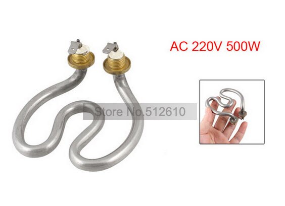 Stainless Steel Electric Kettle Element Heating Tube Heater AC 220V 500W