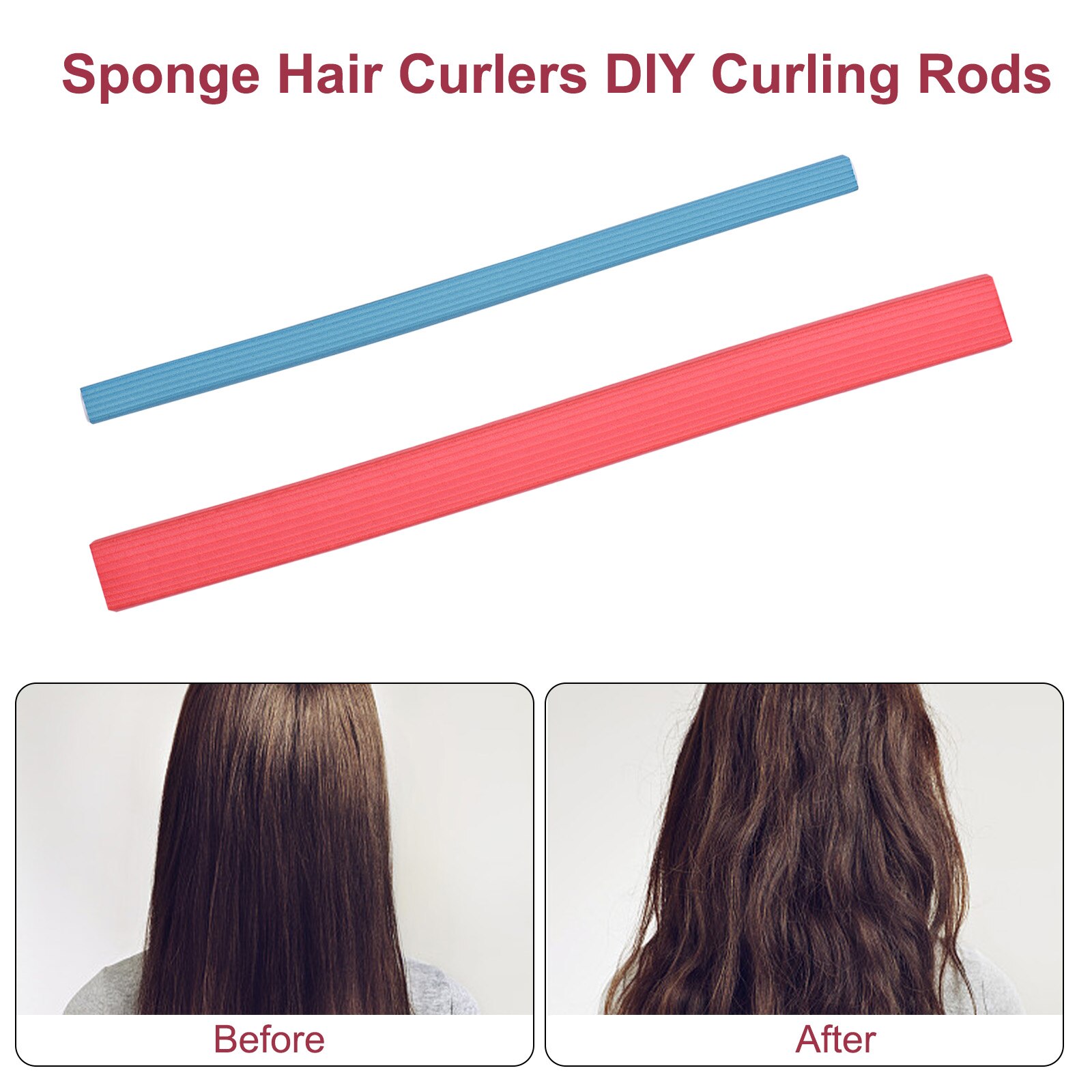 10pcs Sponge Hair Curlers Flexible Curling Rods Hair Twist Hair Curlers Set Twist Foam Hair Rollers No Heat Hair Rods Rollers