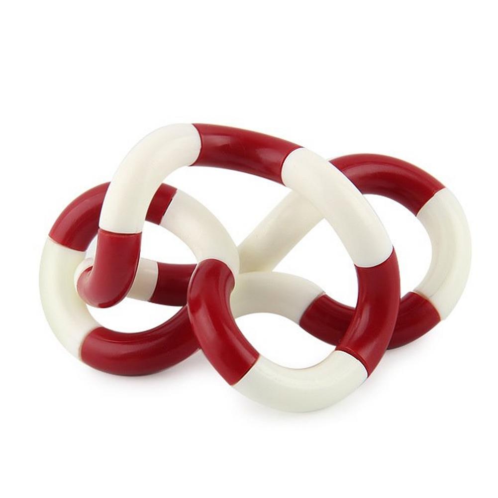 Intelligente Dekompression Twisted Spielzeug Stress Relief Gefühl Wicklung Spielzeug Roman Finger Hand Verwicklungen Spielzeug Für Alle Altersgruppen: white red