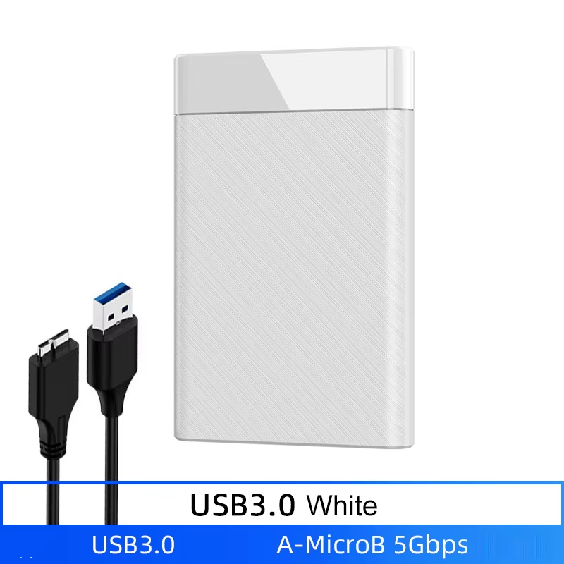 USB 3.0 HDD-behuizing 2,5-inch SATA externe harde schijfbehuizing 2,5 inch SSD 5 Gbps hogesnelheidstransmissie Ondersteuning Venster Mac Android: Grey