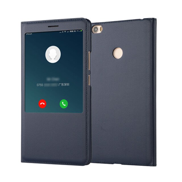 Funda magnética de cuero con tapa para Xiaomi mi Max 1 2 3 mi max Pro mi max2 mi max3 Max2 Max3 Xio mi Xao mi: Mi Max 3 / Dark Blue