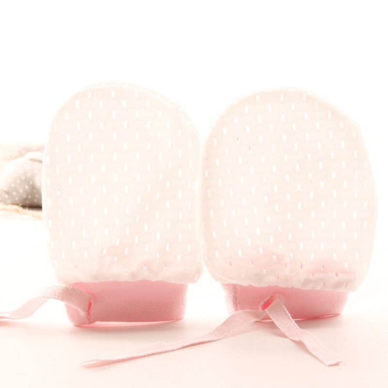 Newborn Anti Scratching Mittens Summer Breathable Mesh Baby Gloves Kids Protection Face Cotton Anti-Scratch Gloves Mittens