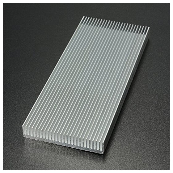 Aluminium Koellichaam Heatsink Voor High Power LED Versterker Transistor 100x41x8mm
