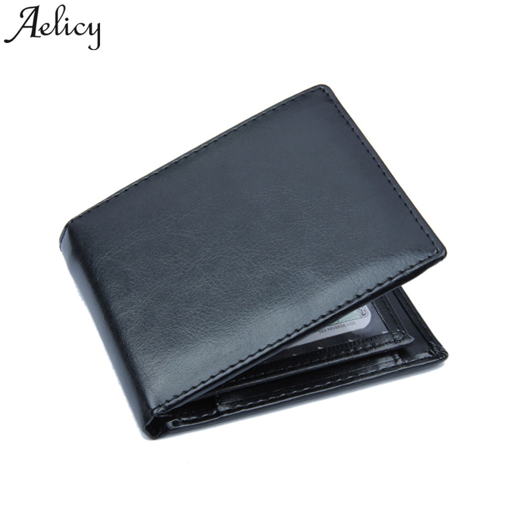 Aelicy Lederen Mannen Zakelijke Creditcard Houder Portemonnee Bifold Mini Id Credit Card Wallet En Purse Zakken