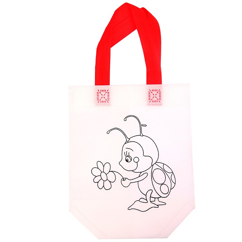 Baby Drawing toys Educational Toy for Children DIY Environmental Protection Graffiti Bag Kindergarten Hand Painting Materials: 6