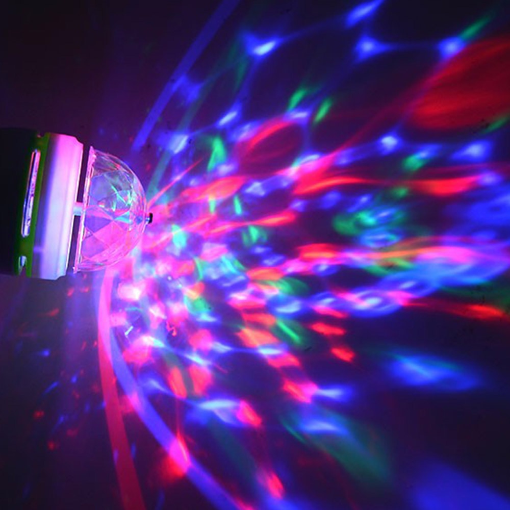full farge 3w mini  e27 rgb ledet lampe automatisk roterende rgb ledet dj diskotek scenebelysning 85-265v pære til bar ktv belysning