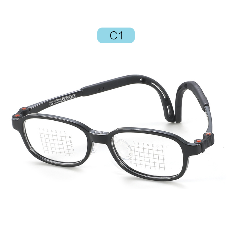 6-12 Jahre alt Brillen quadratisch EMS TR90 Kinderbrille Junge Mädchen Brille Brillen Myopie optische Brillen
