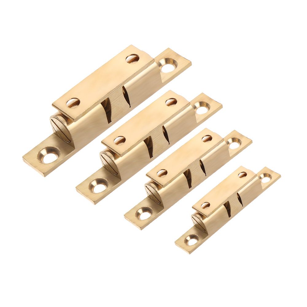42/50/60/70mm Brass Cabinet Catches Wardrobe Stopper Door Lock Buckle Furniture Hardware Damper Buffer Inner Locks Switch Closer