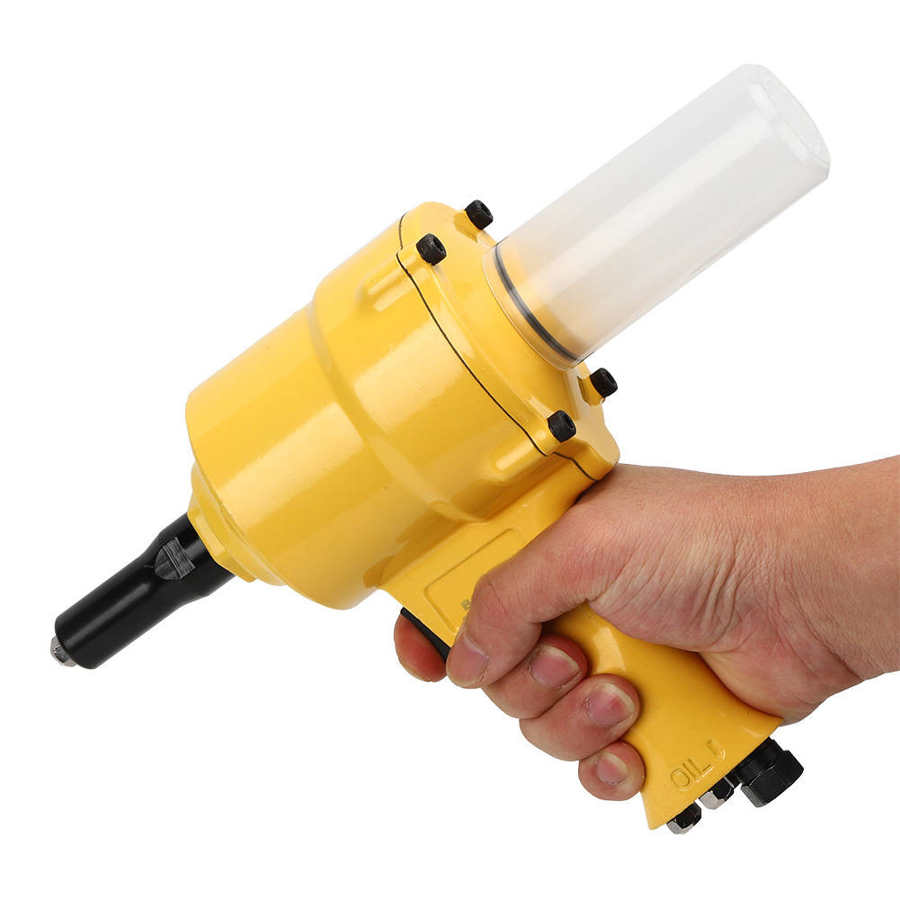Pneumatic Rivet Machine Air Riveter Lightweight Woodworking Riveting Tool Shock-Proof 2-Claw