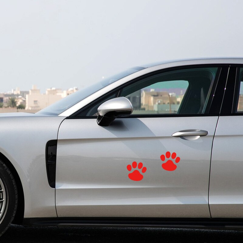 2Pcs Car sticker Cute Puppy Claws reflective decorative sticker for lada VESTA niva kalina priora granta largus vaz car styling