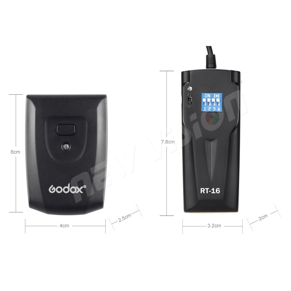 Godox 16 Channels Wireless/radio Studio Flash Trigger with Receiver Set Rt-16 for Canon Nikon Pentax Slr Camera K-150A K-180A