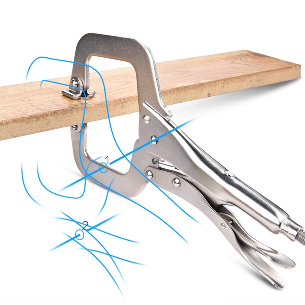 Pincer Tong Tenon Locator Fix Plier Grip Vise Lock Jaw Swivel Hand Tool Alloy Steel Pad Wood Work C Clamp weld Clip Woodwork