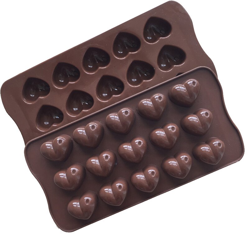 8 rooster siliconen ijsblokjesvorm ster/hart/rond/diamantvormig chocoladevorm taartdecoratiegereedschap: Blauw