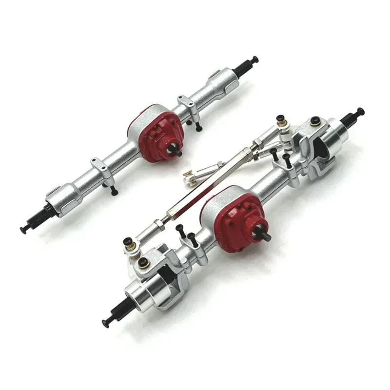 For MN Model 1/12 MN82 LC79 MN78 Metal Upgrade, Front And Rear Axle Assemblies, RC Car Parts: Red