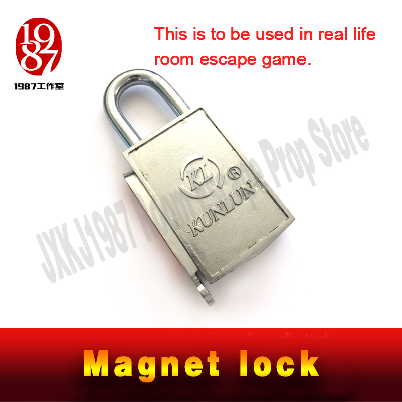 Magnet lock prop for escape room magnet key lock Real life escape mysterious room game prop from JXKJ1987 combination lock