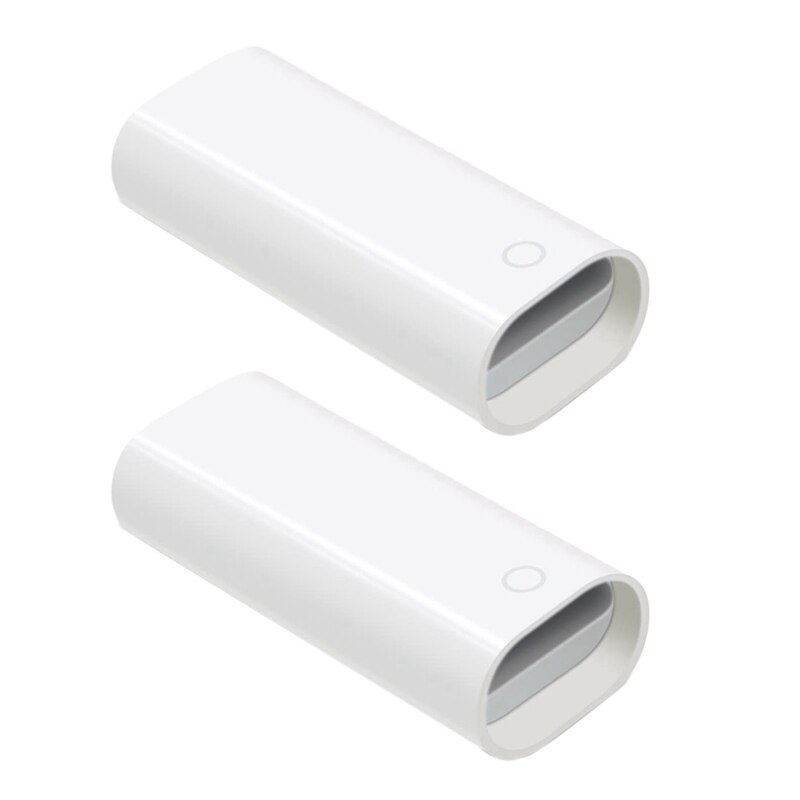 Charging Converter Cable Female to Female Adapter 8Pin Connector for Apple Pencil iPad Pro: White