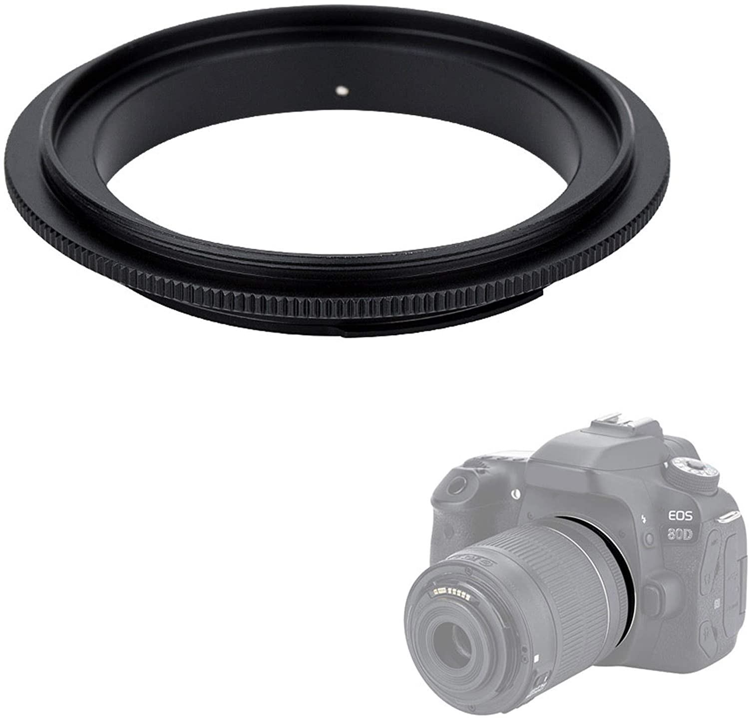 Aluminium 67Mm Macro Reverse Lens Adapter Ring Voor Canon Eos 67 Ef Mount 5d 50d 60d 5d2 7d 70d 18-135Mm Lens Camera