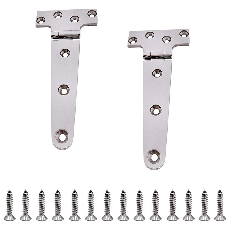 T-Shaped Thickened Hinges, Stainless Steel Industrial Hinges, Cabinet Glass Door Hinges
