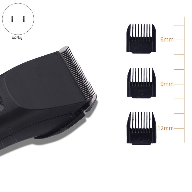 US Plug 110-240V Wireless Rechargeable Hair Clipper Electric Hair Trimmer Pro Hair Cutter Barber Machine Haircut Gr