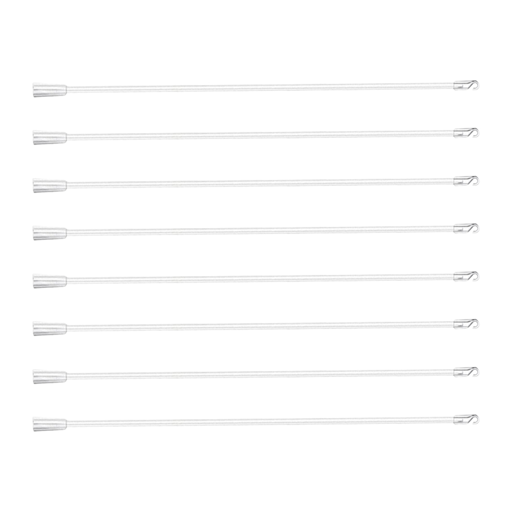 8pcs Blind Wand Plastic Blind Wand Good Light Durable Nice Blinds Rod Plastic Wand Blinds Part for Blinds