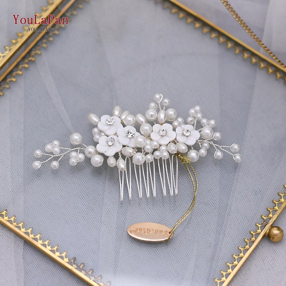 Youlapan Bruiloft Bruids Kammen Parel Bruids Tiara Bruids Haaraccessoires Bruiloft Haar Sieraden Bruiloft Haar Kam HP162