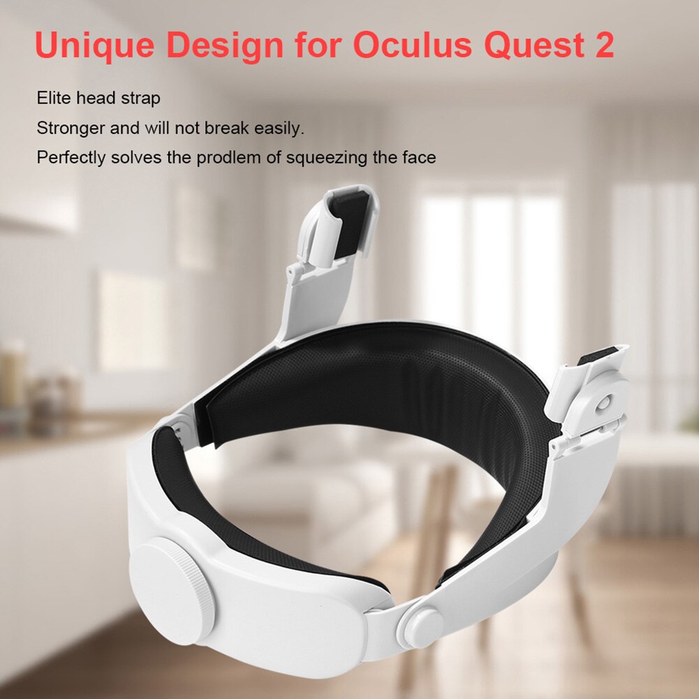 Für oculus quest 2 elite: verstellbares kopfband für mehr halt und höheren tragekomfort – zubehör für oculus quest 2 vr