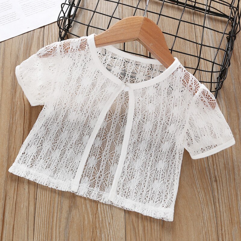 Chaqueta Bohemia fina transparente para niñas, chal de playa para niños de 1, 2, 3, 4, 5, 6, 7, 8, 9 y 10 años, ropa para niños RKC194003