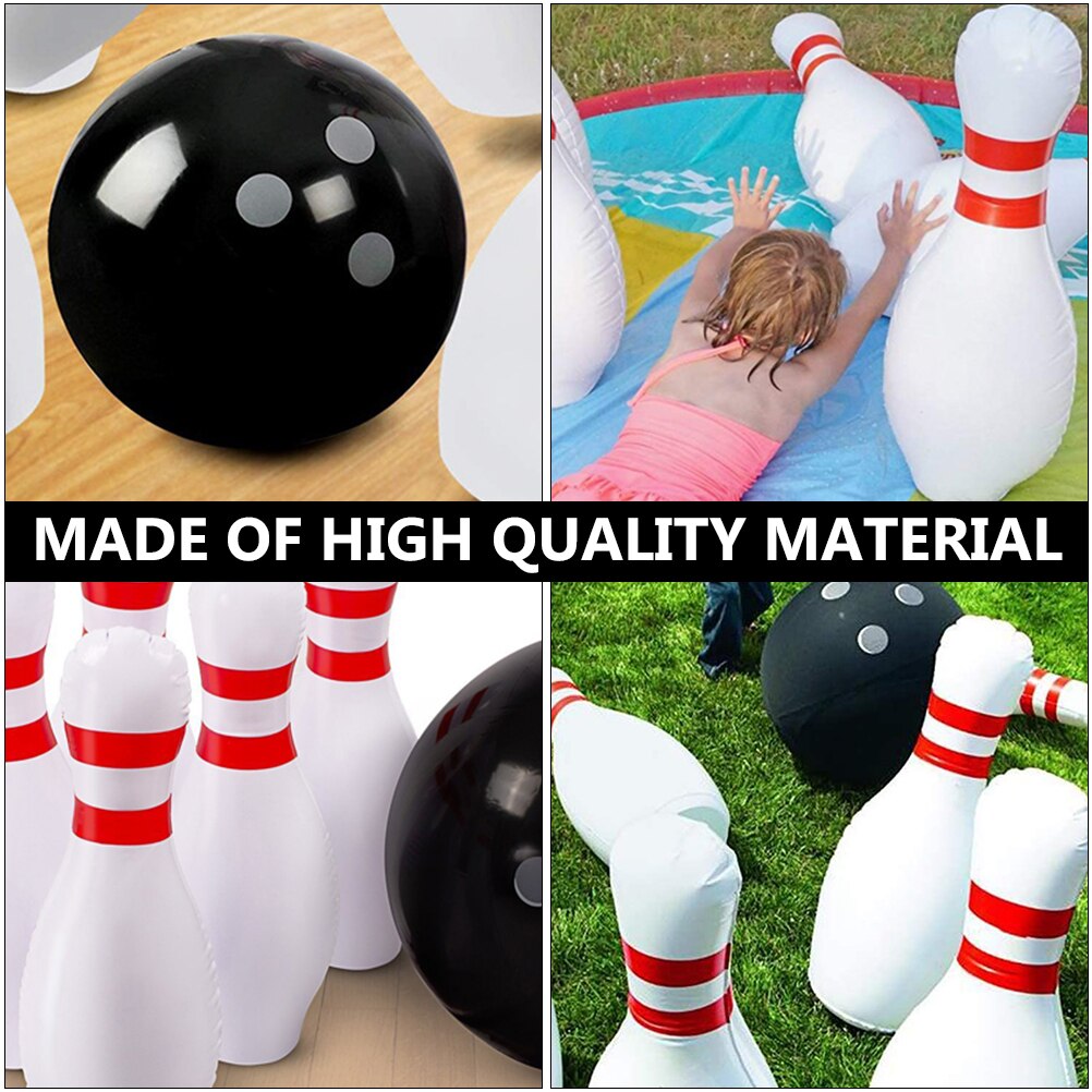 7pcs Inflatable Bowling Games Outdooe Leisure Bowling Ball Game Set